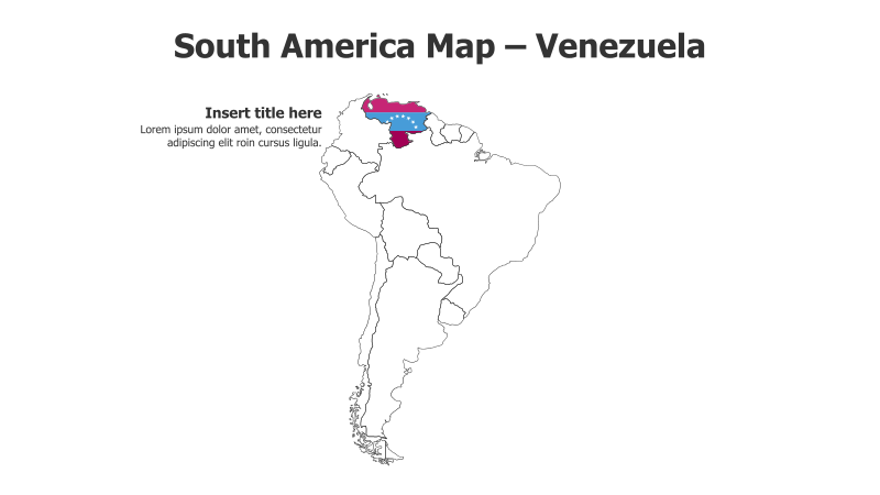 South America Map - Venezuela
