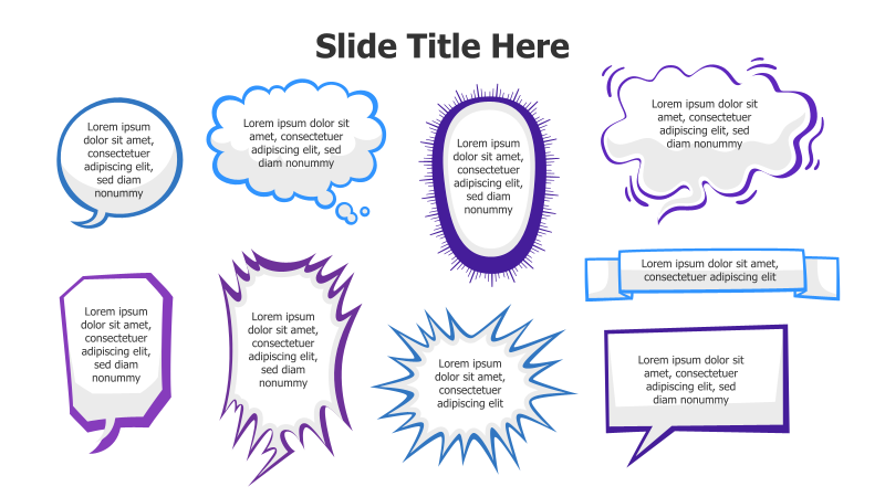 9 Speech Bubble Infographic