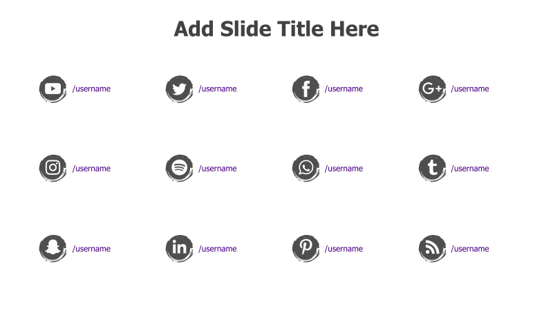 Social Media Icons Template