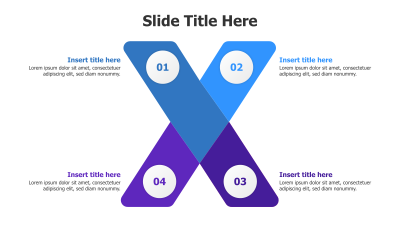 4-Point Divided X Infographic