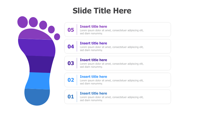 5-Step Footprint Infographic