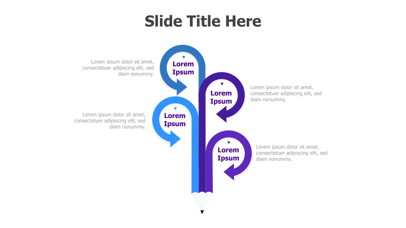4-Point Pencil Infographic