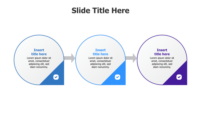 3-Step Circular Process with Icons