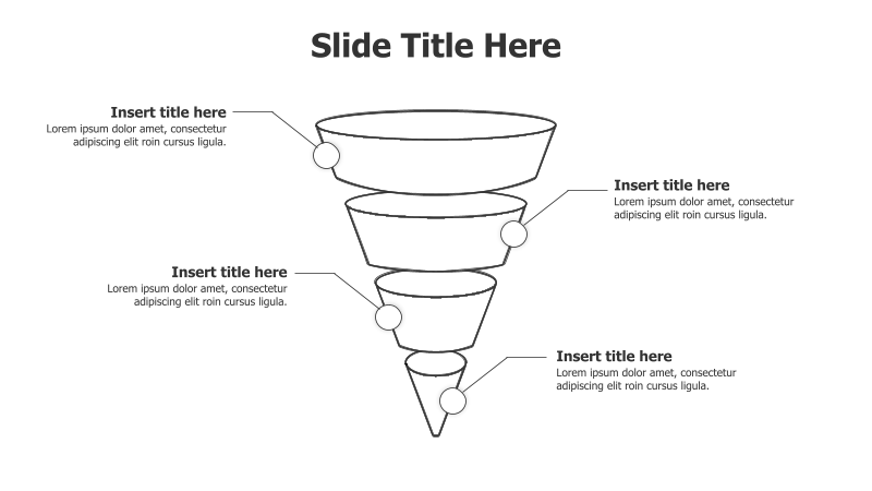 4-Stage Funnel Infographic