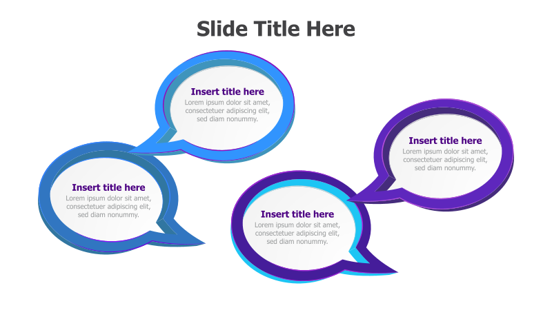 Interconnected Speech Bubbles