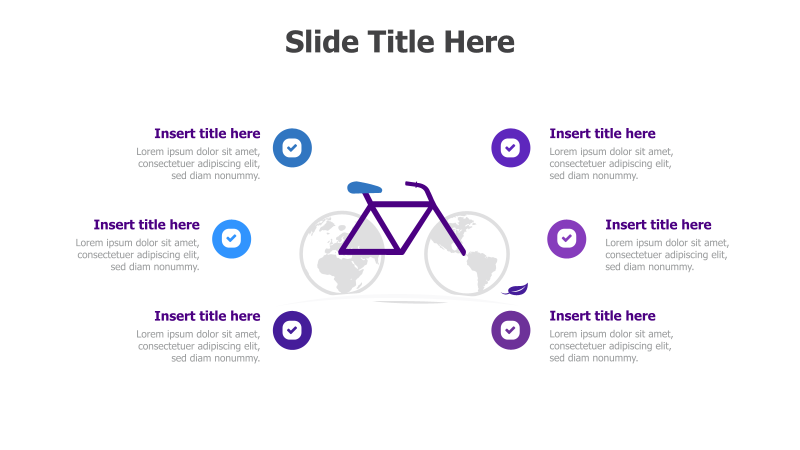 6-Point Circular Diagram with Central Image