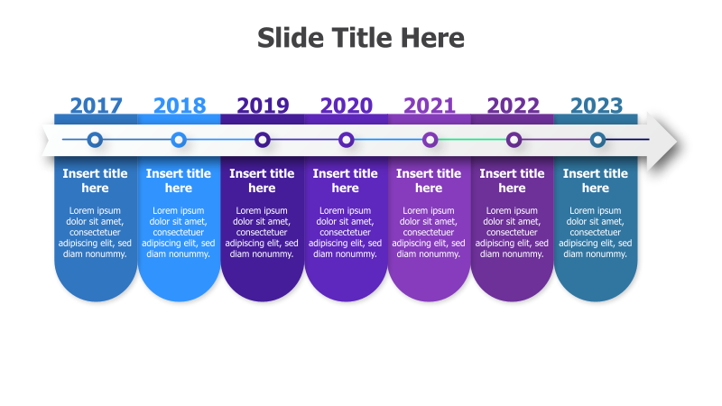 7-Point Timeline with 3D Elements