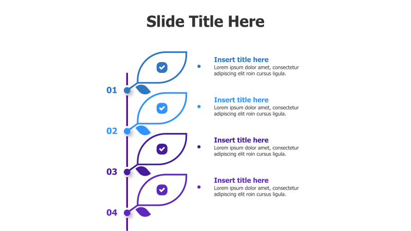 4-Step Leaf Infographic