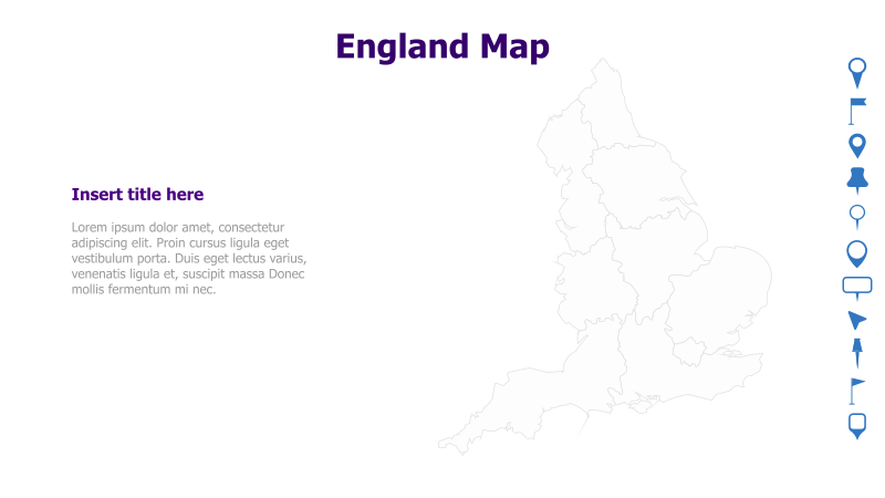 England Map Template
