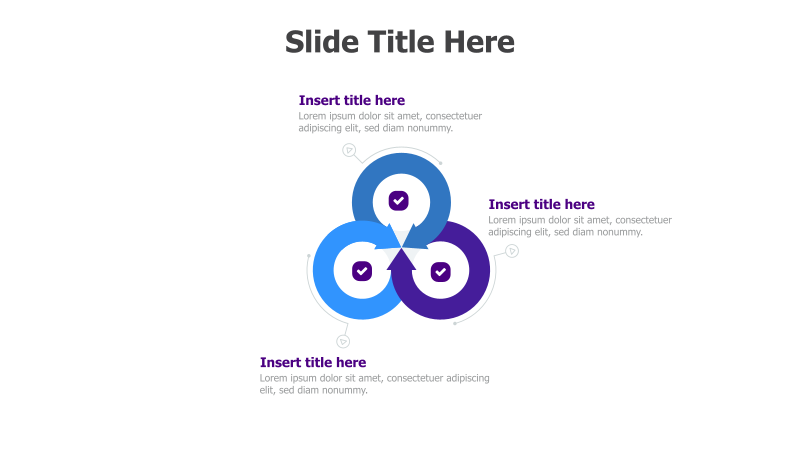 3-Point Interlocking Circles Diagram