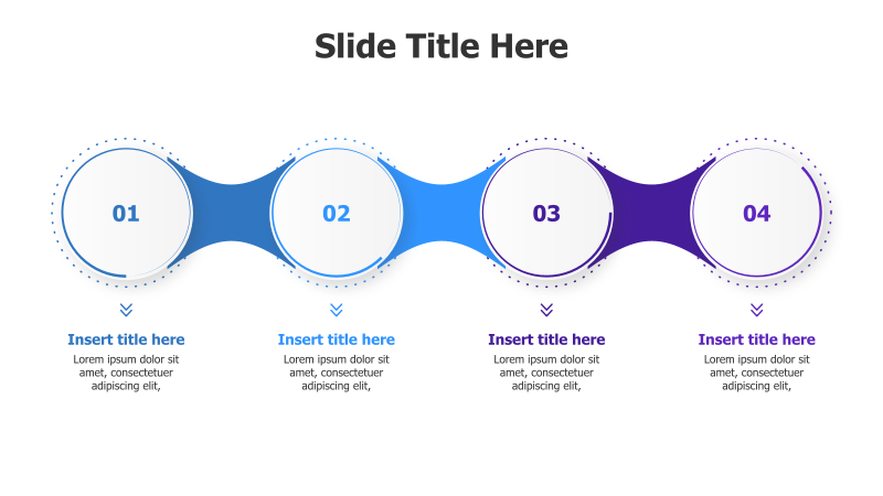 4-Step Circular Timeline
