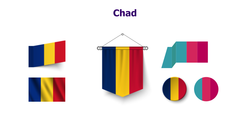 Chad Flag Arrangement