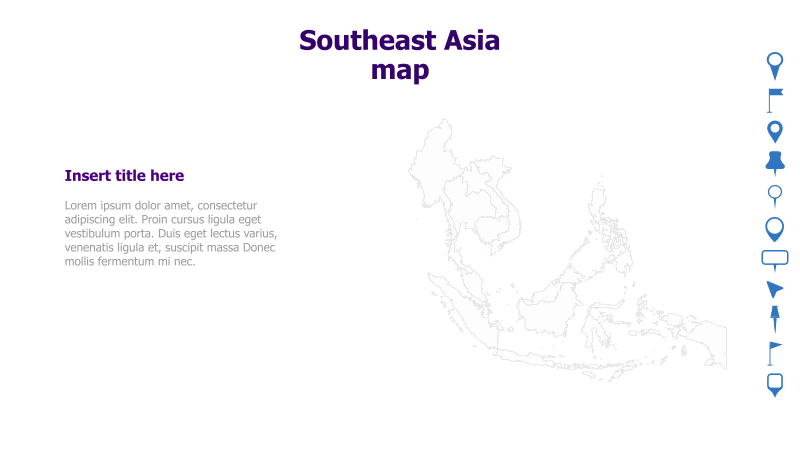 Southeast Asia Map Template