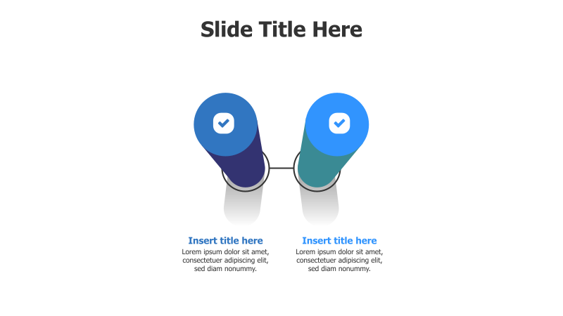 2-Step 3D Column Infographic