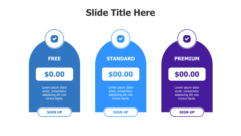 3-Tier Pricing Plan Comparison