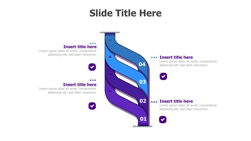 4-Step Spiral Process Diagram