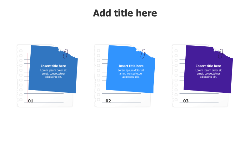 3 Colored Sticky Notes