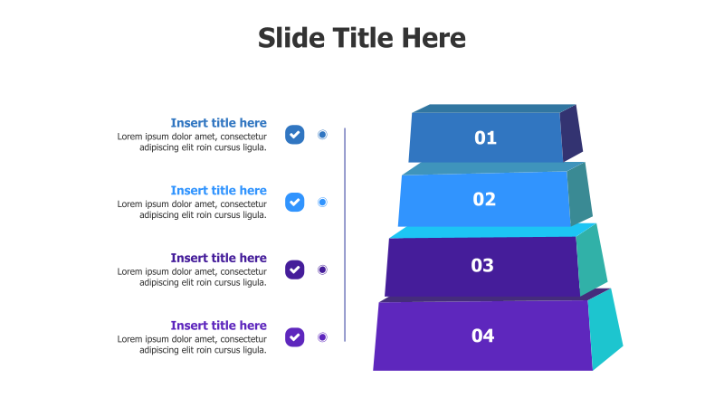 4-Step Ascending Pyramid Infographic