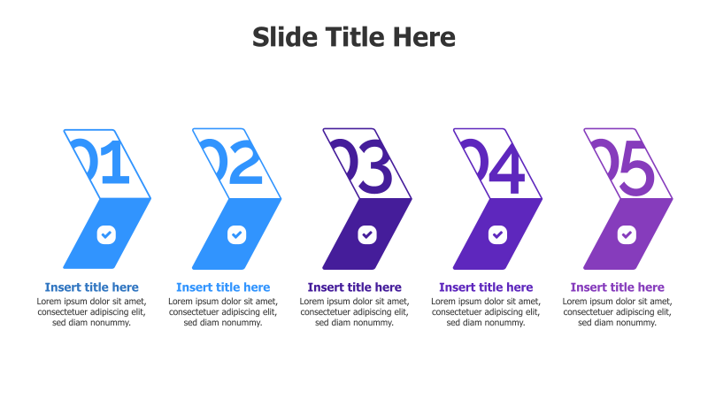 5-Step Arrow Infographic