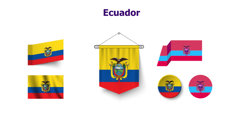 Ecuador Flag Variations