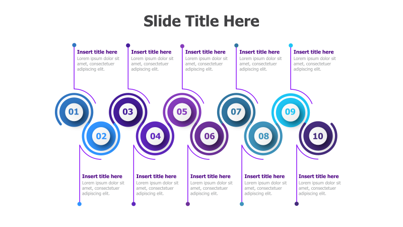 10-Point Circular Timeline