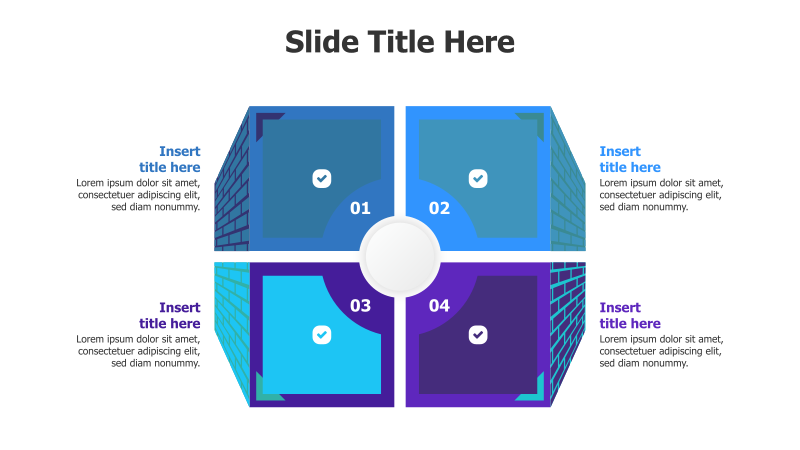 4-Point Brick Wall Infographic