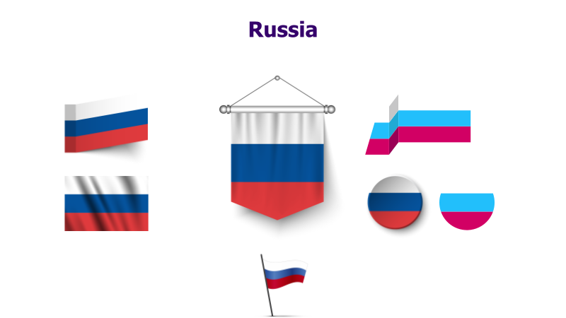 Russia Flag Variations