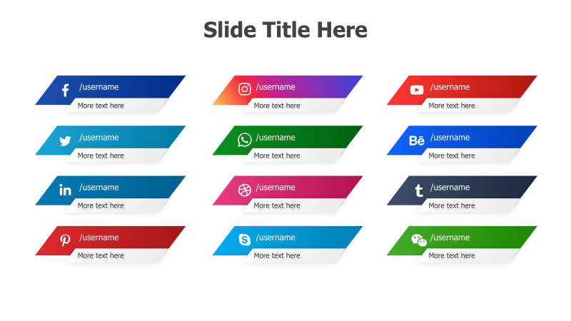Social Media Contact Information Slide