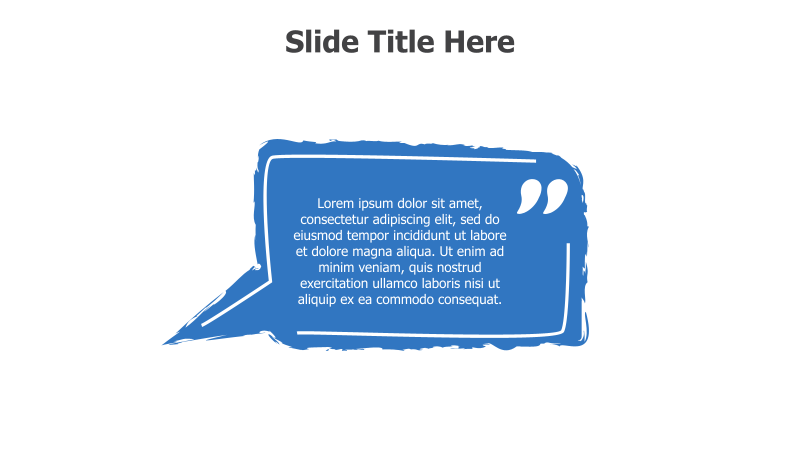 Quote Slide - Brushstroke Style