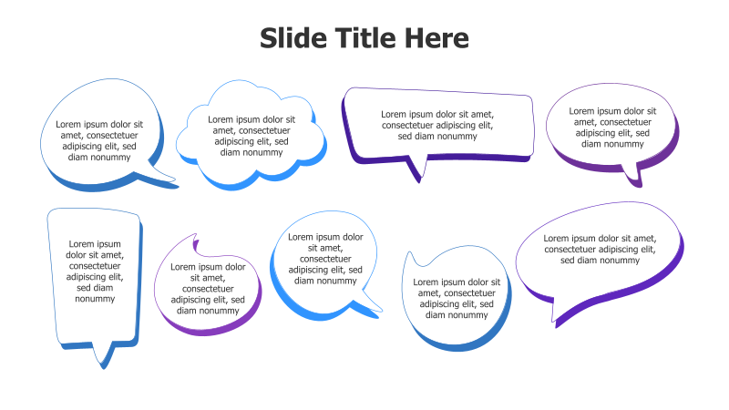 9 Speech Bubble Infographic