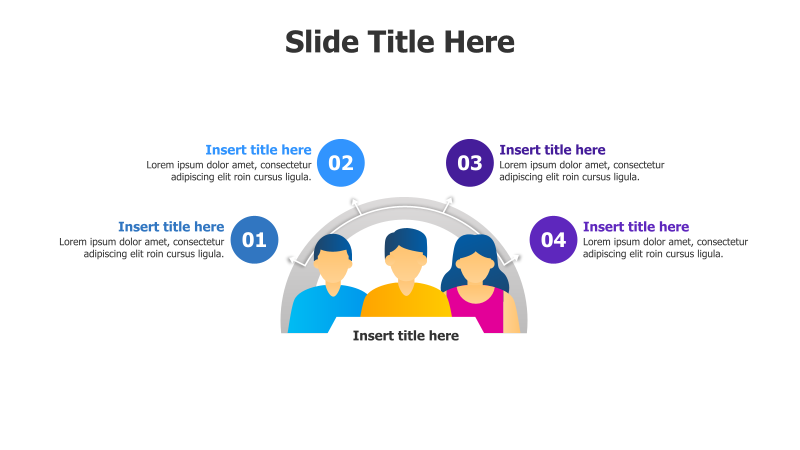 4-Point Team Introduction Infographic