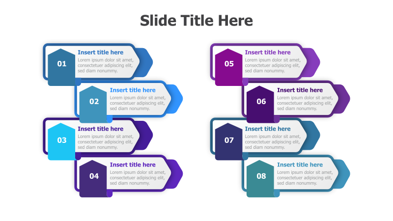8-Point 3D Pyramid Diagram