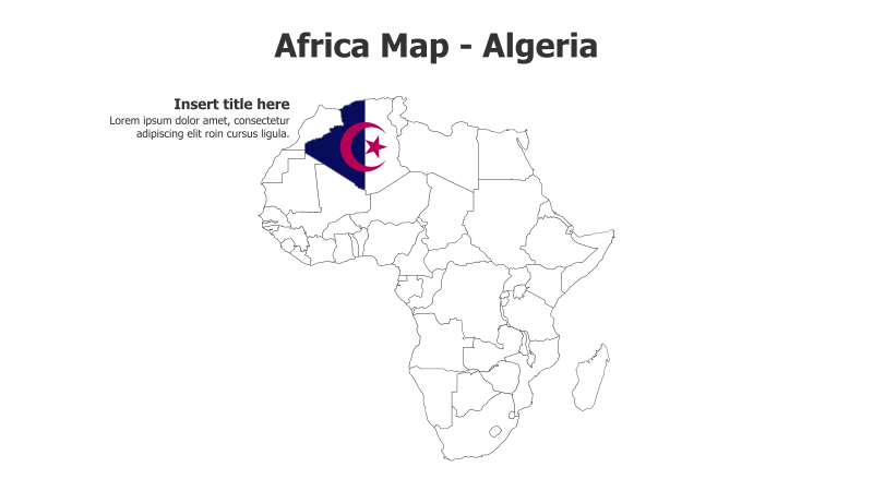Africa Map - Algeria