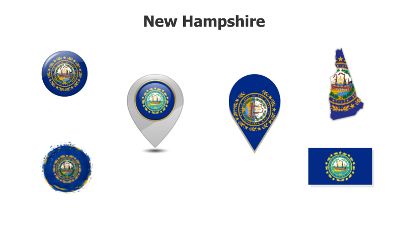 New Hampshire State Symbols Collage