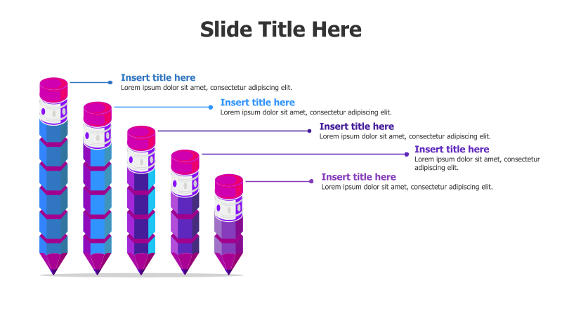 Five-Level 3D Pencil Diagram