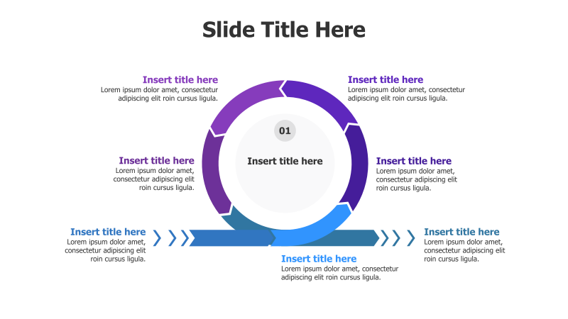 7-Point Agile Rounding Arrows Infographic