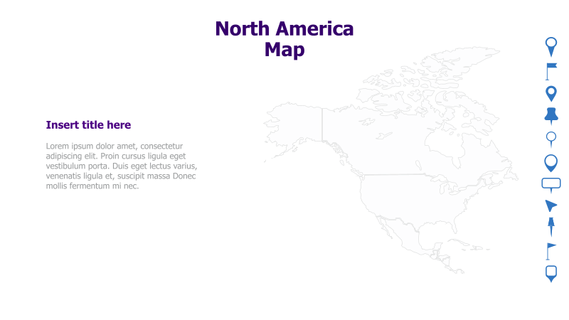 North America Map Template