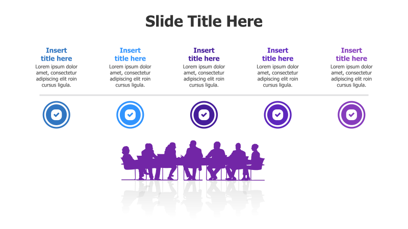 5-Point Meeting Infographic with Icons