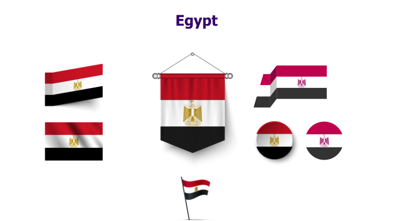 Egypt Flag Variations