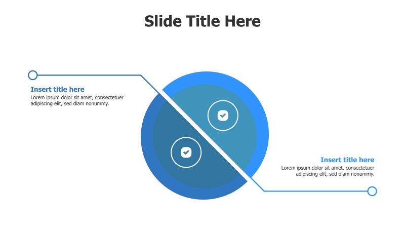 2-Point Divided Circle with Icons