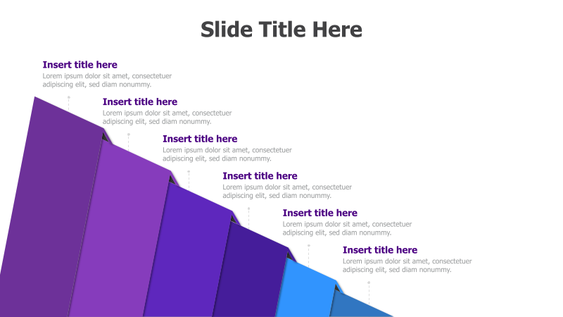 6-Level Horizontal Pyramid Diagram