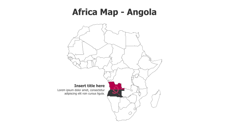 Africa Map - Angola