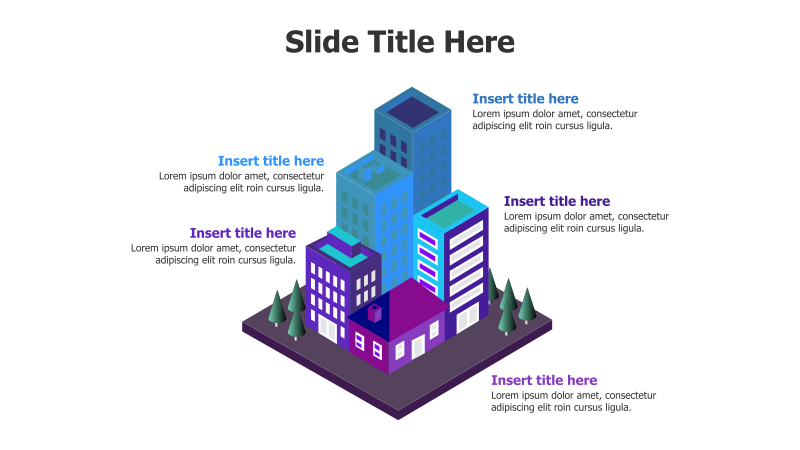5-Point 3D Building Infographic