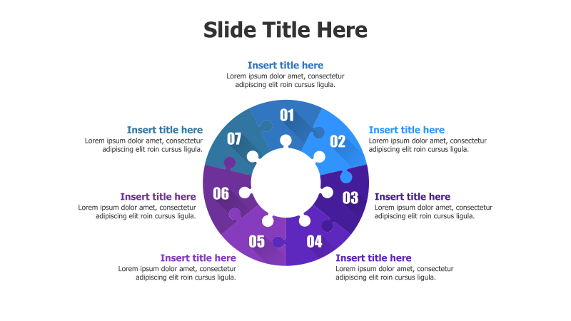 7-Point Connected Puzzle Infographic