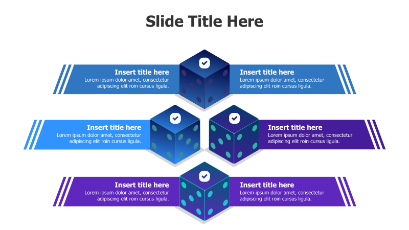 6-Point 3D Pyramid Infographic