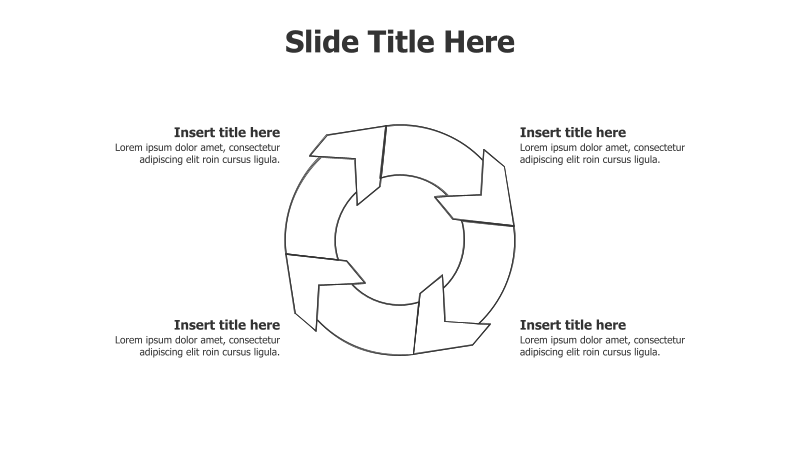 4-Point Circular Process with Arrows