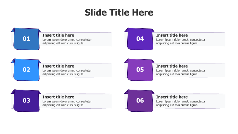 6-Point Doodle Label Infographic