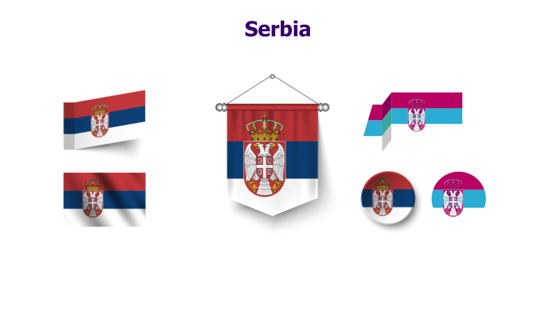 Serbia Flags Collection