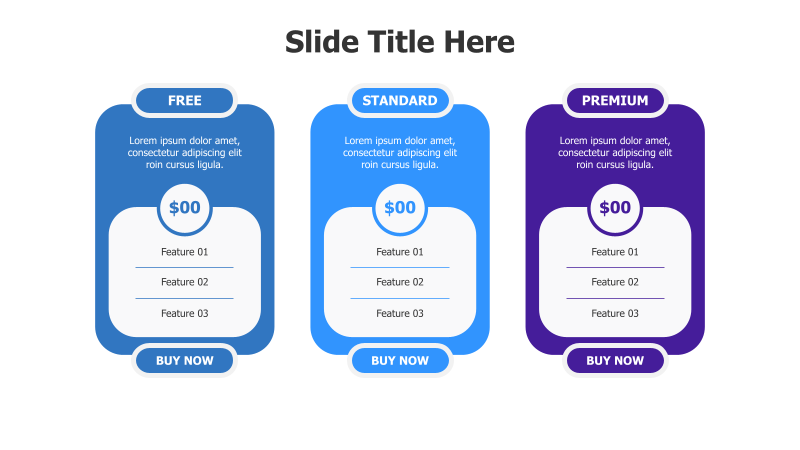 3-Tier Pricing Plan Comparison
