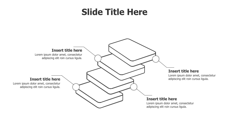 4-Level Overlayered Blocks Infographic